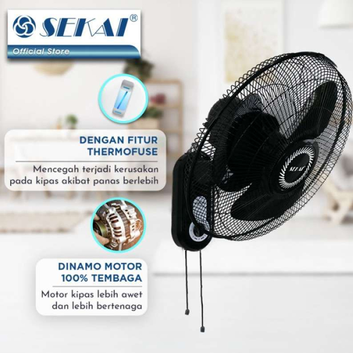 Sekai Wall Fan 16" - WFN1627 Biru 